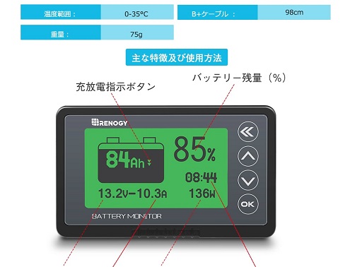 バッテリーモニター Rn 1 10v 1v用 バッテリーモニター Rn 1 10v 1v用