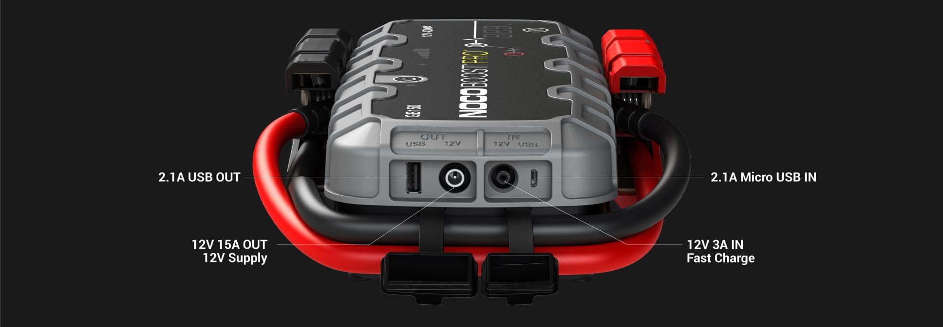 バッテリー ジャンプスターター NOCO genius BOOST GB150（リチウムイオン電池内蔵）12V 鉛電池用