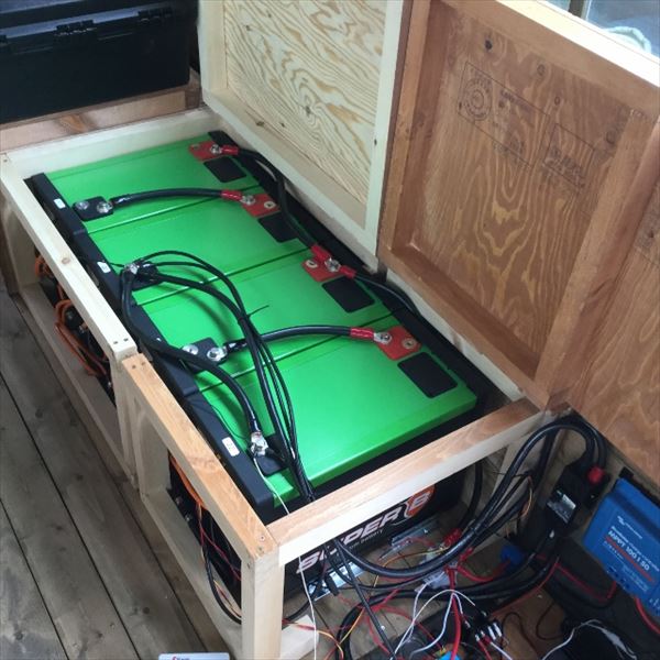太陽電池用チャーコン付き電源セット 直流12v 4ahリチウムイオン電池 Sb 4ah 12v 3211